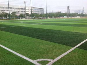 足球场人造草——广东伊之密体育公园顺利完工